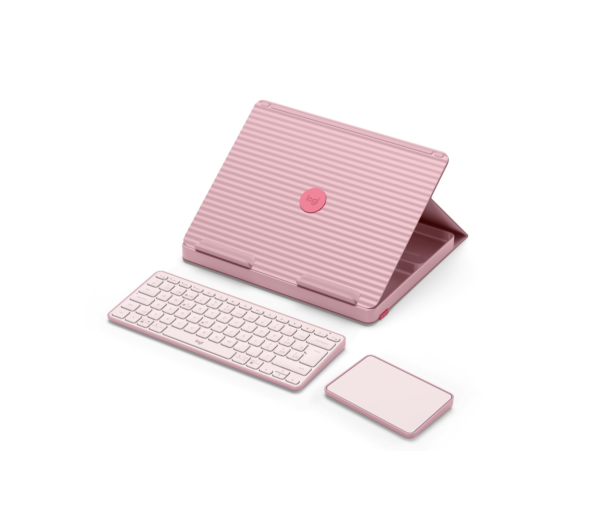 Logitech Casa Laptop-Ständer – für Notebooks bis 17", bis 7,5 kg – Hellrosa