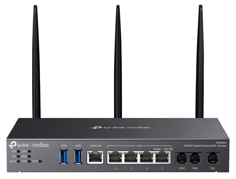 TP-Link DR3220V-4G – WLAN-Router – Wi-Fi 6 Dual-Band (2,4/5 GHz), 3,0 Gbit/s