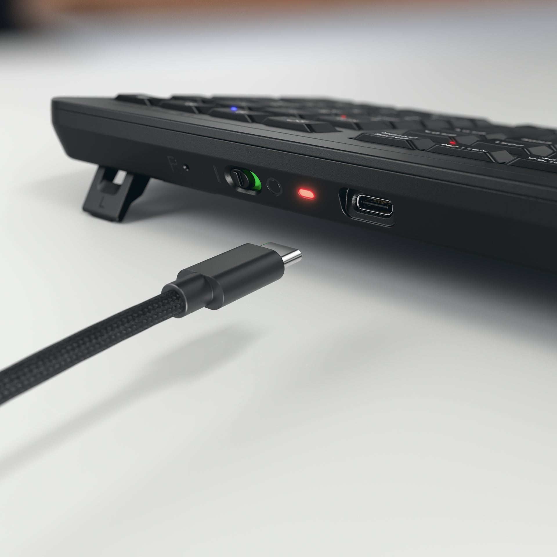 CHERRY Stream Ultimate – Tastatur, kabellos (Bluetooth 5.2/2,4 GHz), kabelgebunden (USB), DE-Layout (DE)