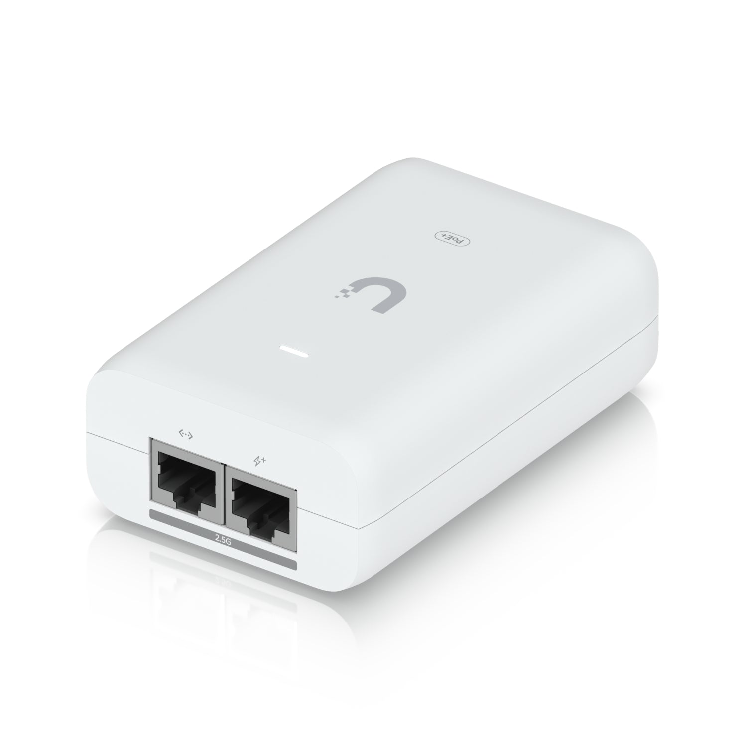Ubiquiti UACC-PoE+-2.5G PoE-Injektor 30 W – 48 V PoE, 2,5 GbE×2 – Wandmontage – Weiss