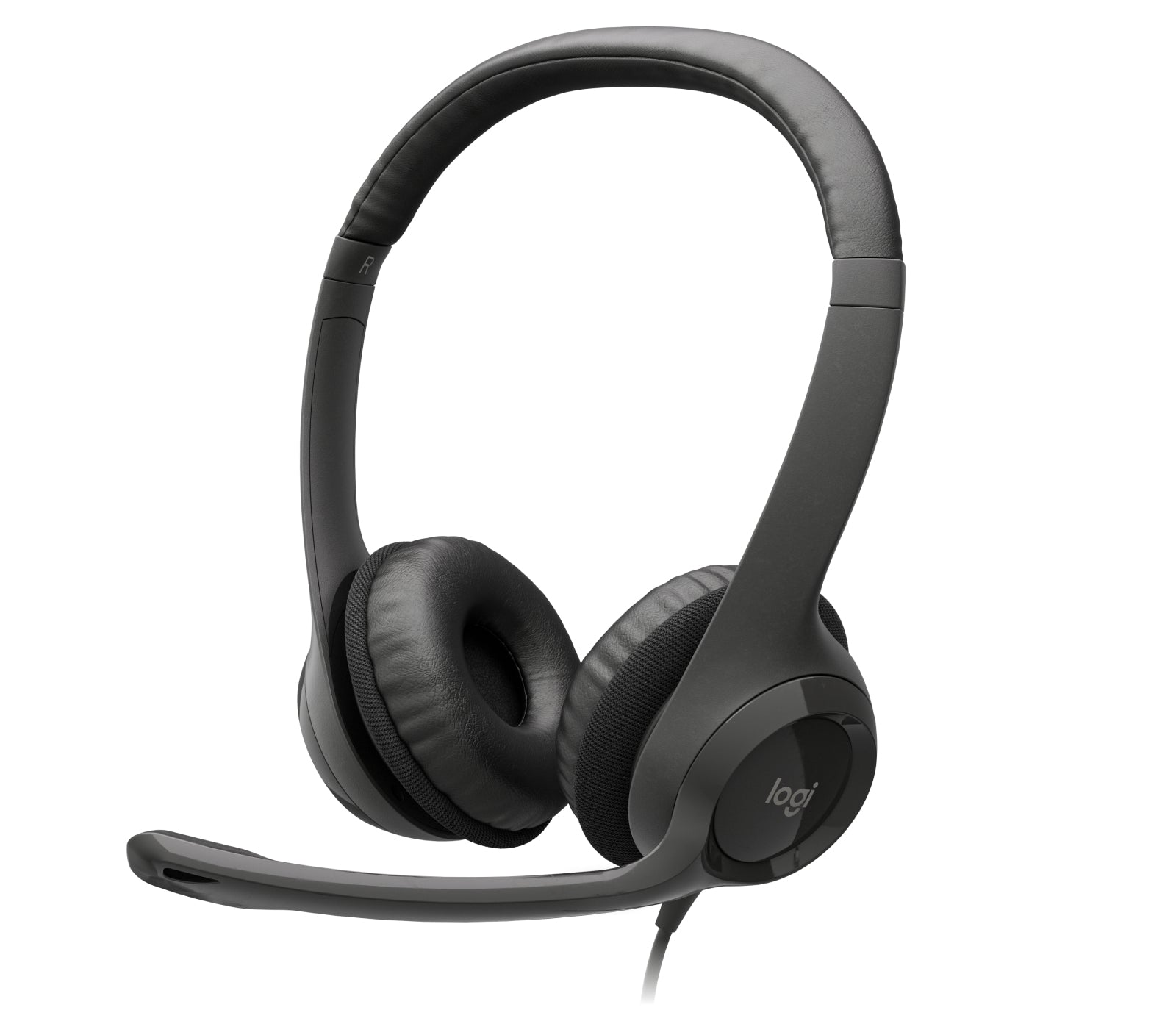 Logitech H390 Office-Headset – On-Ear, Stereo, Kabel, USB-A, Schwarz