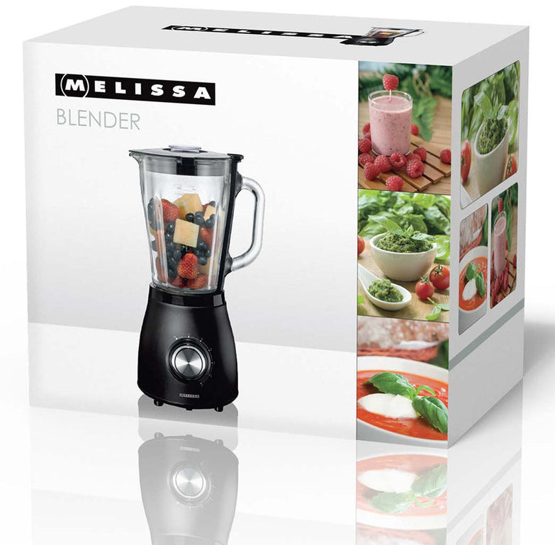 Melissa Smoothie-Mixer 16180133 – 1,5 l, 500 W, spülmaschinenfest – schwarz/edelstahl