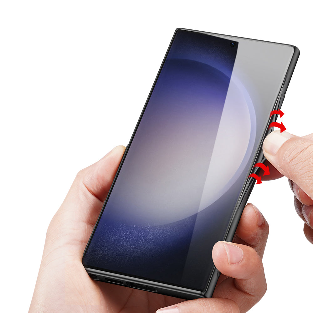 nevox StyleShell NYLO Backcover – für Samsung Galaxy S25 Ultra, Nylon+PC+TPU, schwarz, Karbonfaser