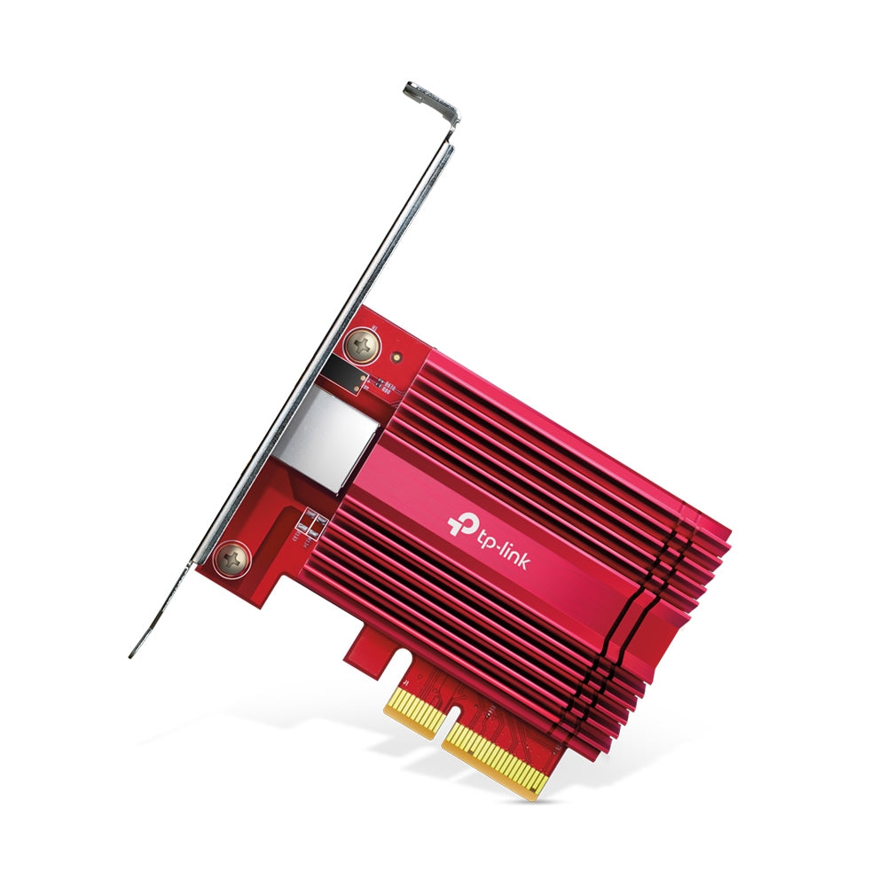 TP-Link TX401 PCIe 10-Gigabit Netzwerkkarte – 10 Gbit/s (10GBase-T), PCIe 3.0, 1× RJ-45, für Windows/Linux