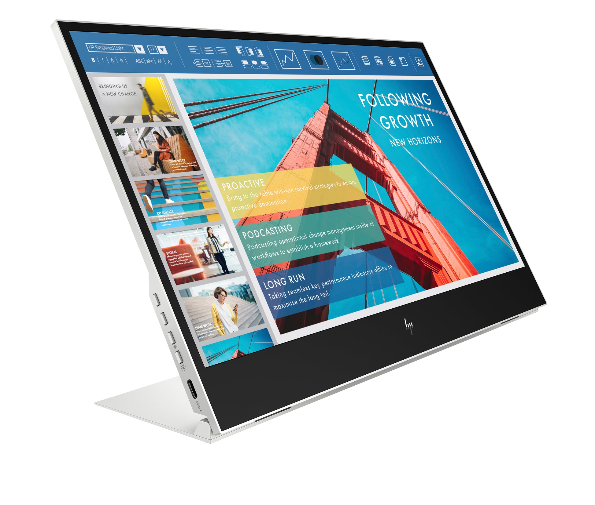 HP E14 G4 – Monitor, 14" 1920 × 1080 (Full HD), IPS, 60 Hz, 400 cd/m², Silber