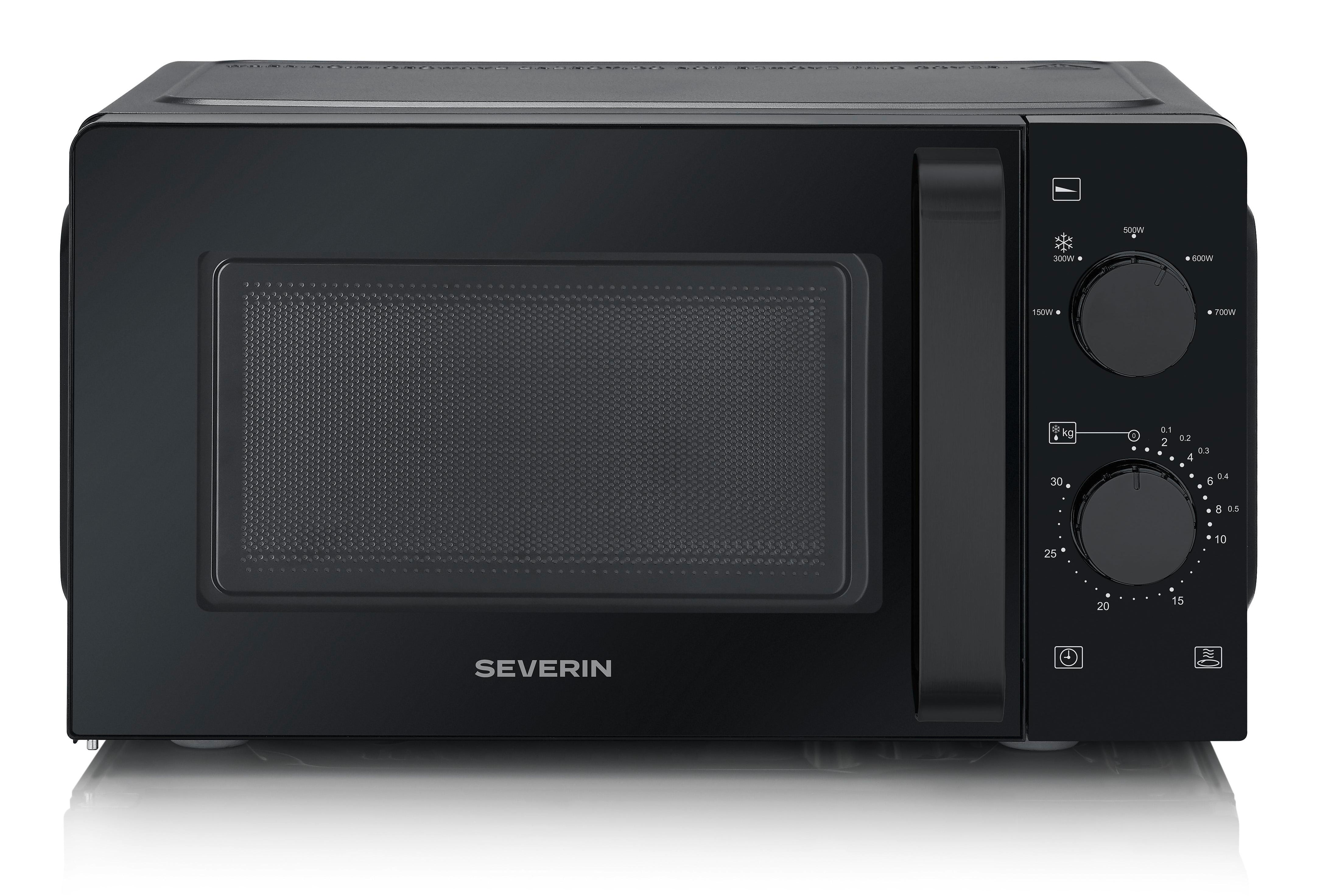 Severin Mikrowelle MW7580 – 19 l, Inverter, 700 W – schwarz