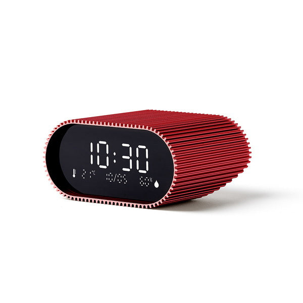 Lexon Wecker Ray Clock – digital, rot, Schlummerfunktion, Thermometer