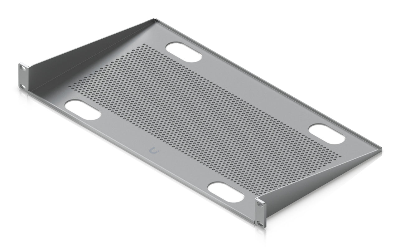 Ubiquiti Rack-Regalboden – Festeinbau – 19" – 1U – 481,4 × 250 × 44 mm – 20 kg – Grau – Stahl