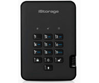 iStorage diskAshur2 – 8 TB 2,5" SSD, USB 3.2 Gen 1, AES-XTS 256-Bit HW-Verschlüsselung, FIPS 197, schwarz