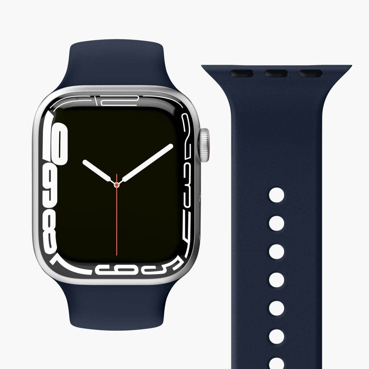 Vonmählen Silicon Loop 2 – Armband – für Apple Watch (diverse Grössen), Blau, Silikon
