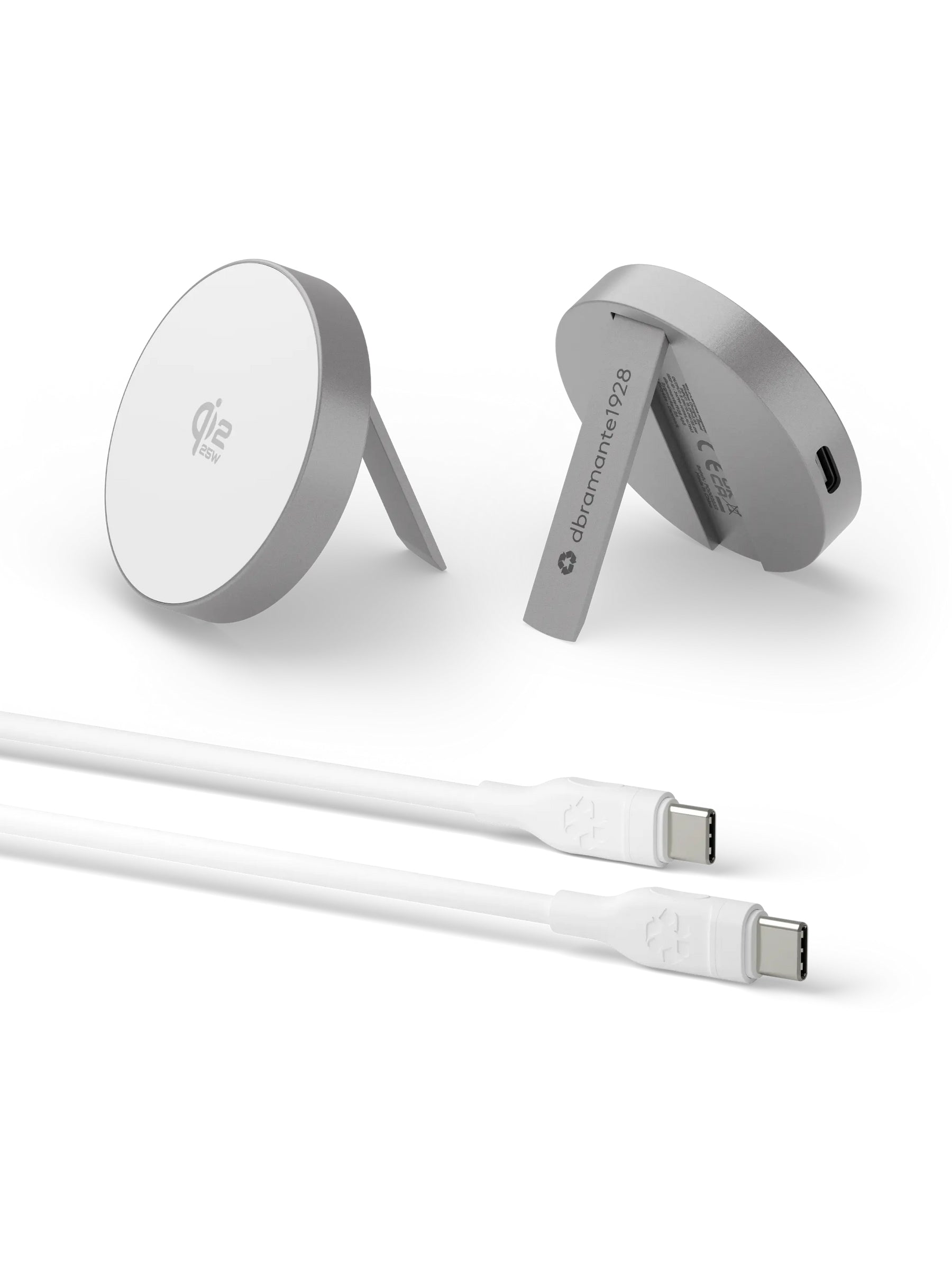 dbramante1928 CH15WLAL7263 Kabelloses Ladegerät 25 W – Qi2 – für MagSafe iPhone & Qi Smartphones