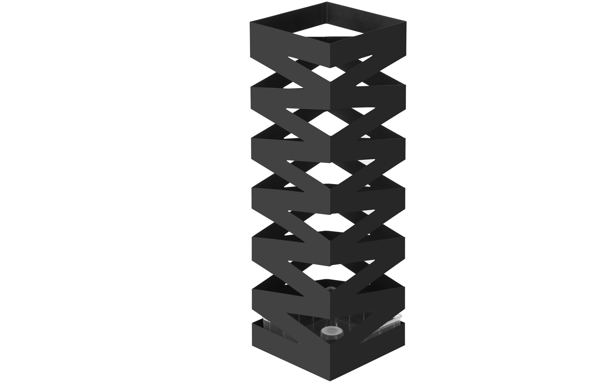 Songmics Schirmständer – Metall, Schwarz, 15,5 × 15,5 × 49 cm