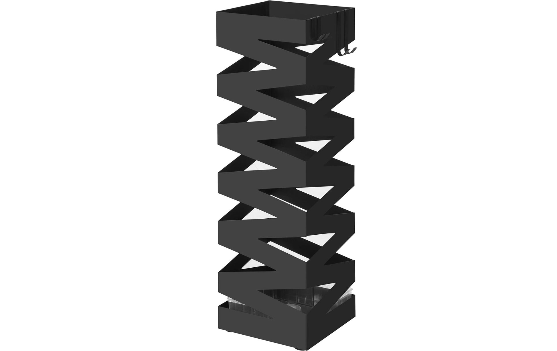 Songmics Schirmständer – Metall, Schwarz, 15,5 × 15,5 × 49 cm