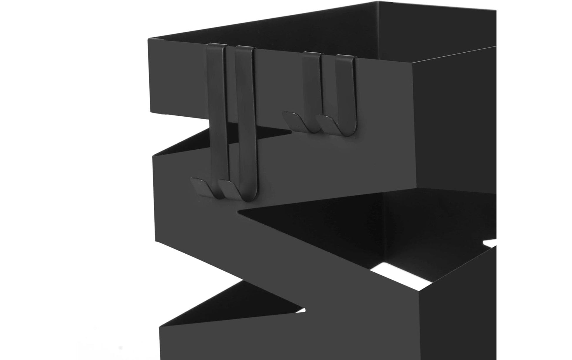 Songmics Schirmständer – Metall, Schwarz, 15,5 × 15,5 × 49 cm