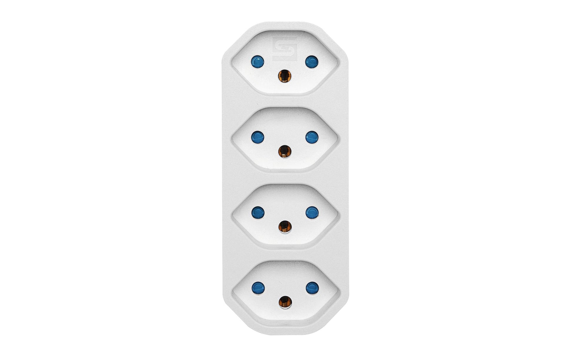 Steffen Manta Steckdosenleiste, ohne Schalter, drehbar, Stecker T12 – weiss