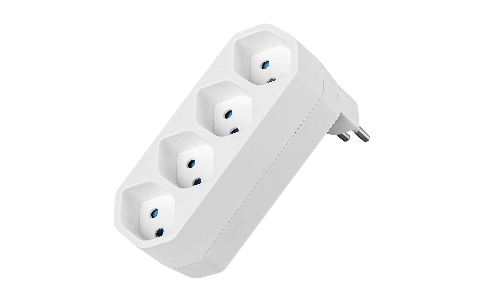 Steffen Manta Steckdosenleiste, ohne Schalter, drehbar, Stecker T12 – weiss