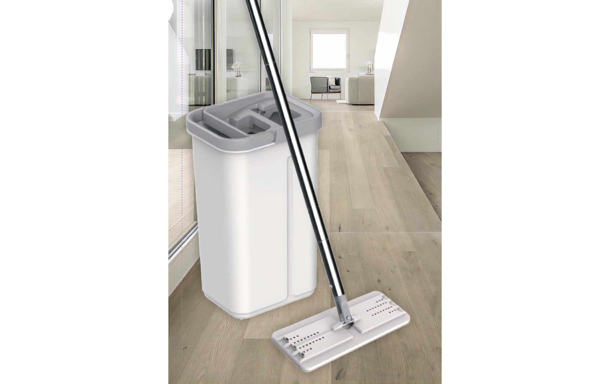 Edi Baur Wischbezug – 1 Stk. – Baumwolle – Rosa – für Clever&Smart, Holzböden