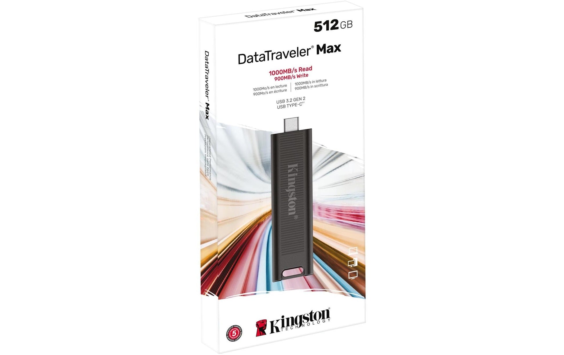 Kingston Technology Kingston DataTraveler Max Gen 2 USB-Stick – 512 GB, USB 3.2