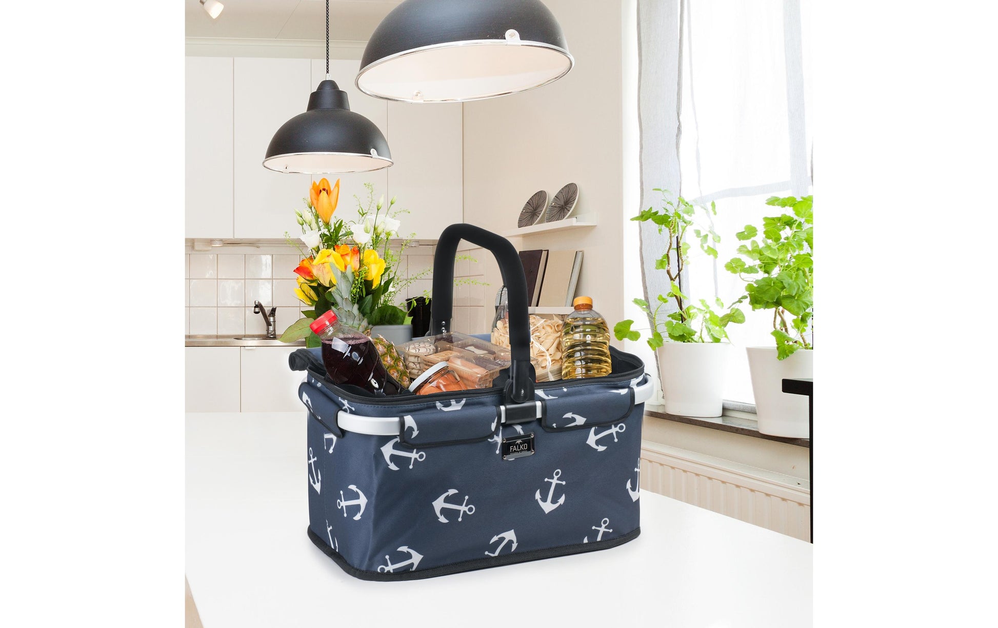 Genius Computer Technology Genius – Stofftasche, Aluminium, Polyester, Blau/Weiss, 480×270×280 mm