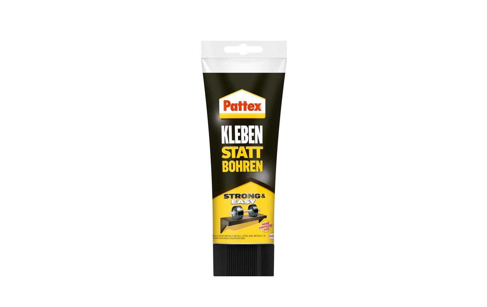 Pattex Montagekleber Kleben statt Bohren – Weiss – für diverse Oberflächen