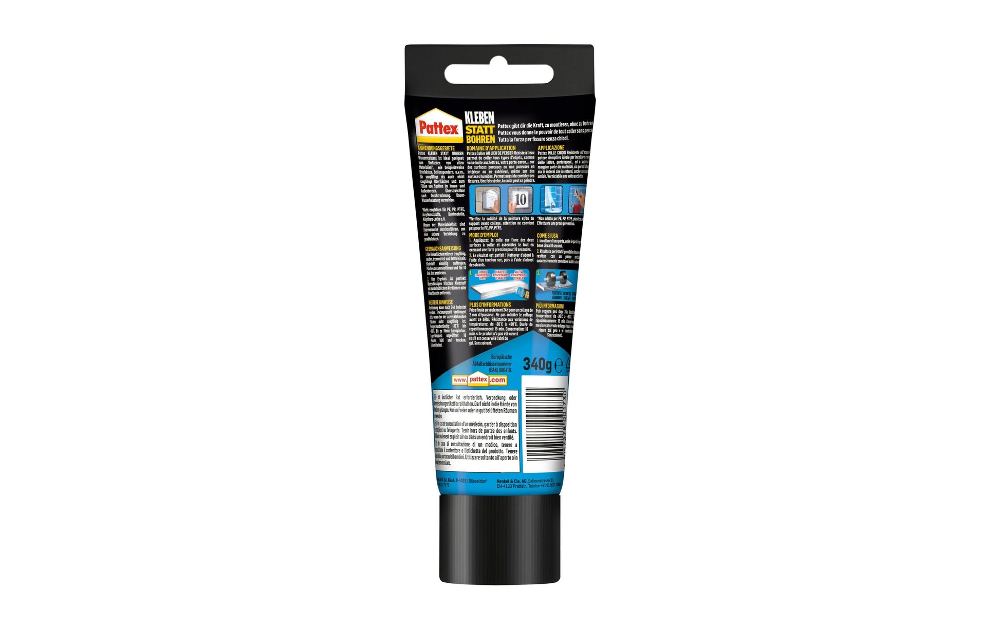 Pattex Montagekleber Tube – weiss – 340 g