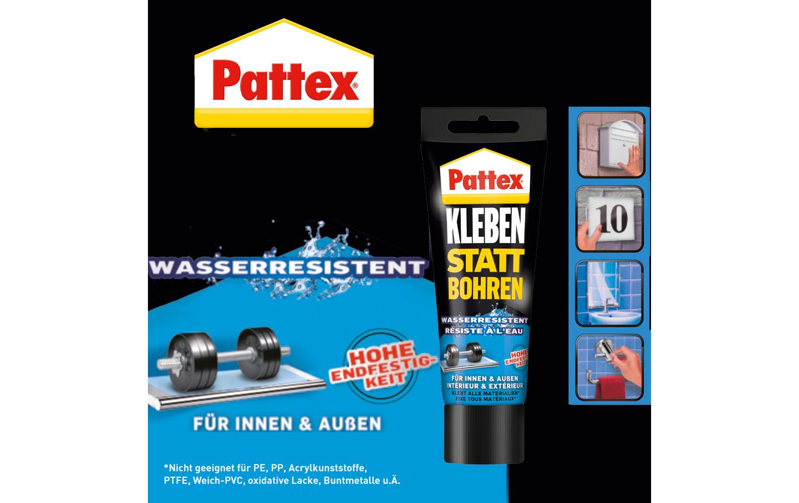 Pattex Montagekleber Tube – weiss – 340 g