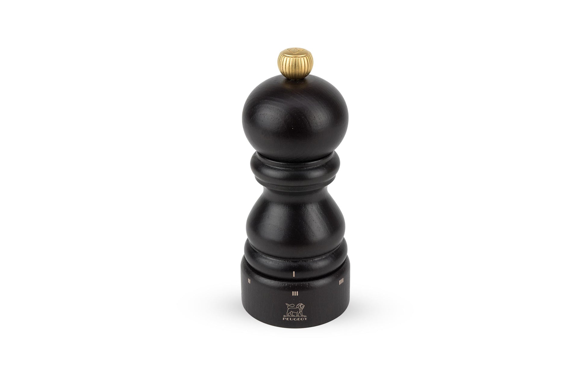Peugeot Pfeffermühle Paris U-SELECT – einstellbares Stahlmahlwerk – Holz (Buche) – schwarz – 12 cm