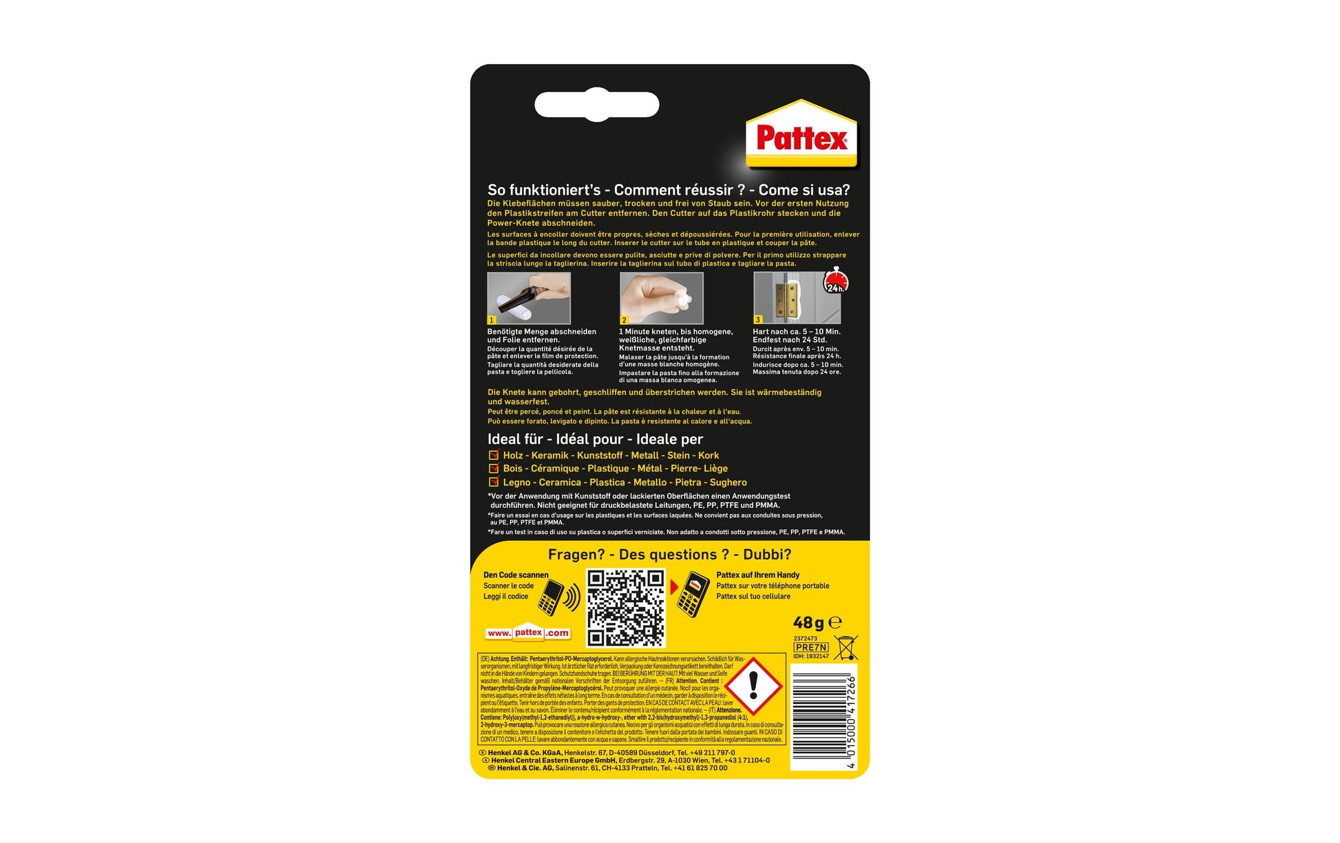 Pattex Knetmetall Powerknete Repair Express – weiss