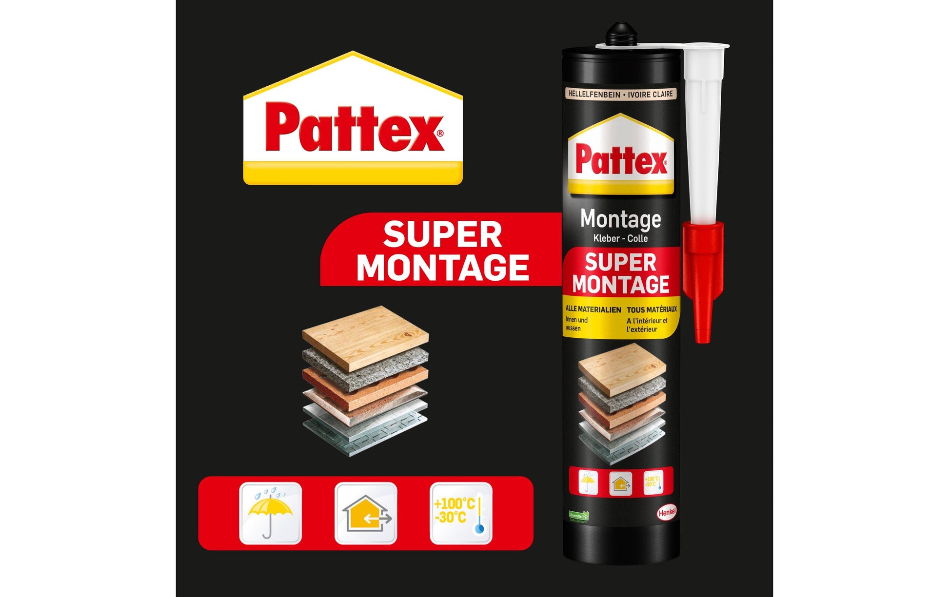 Pattex Montagekleber – beige