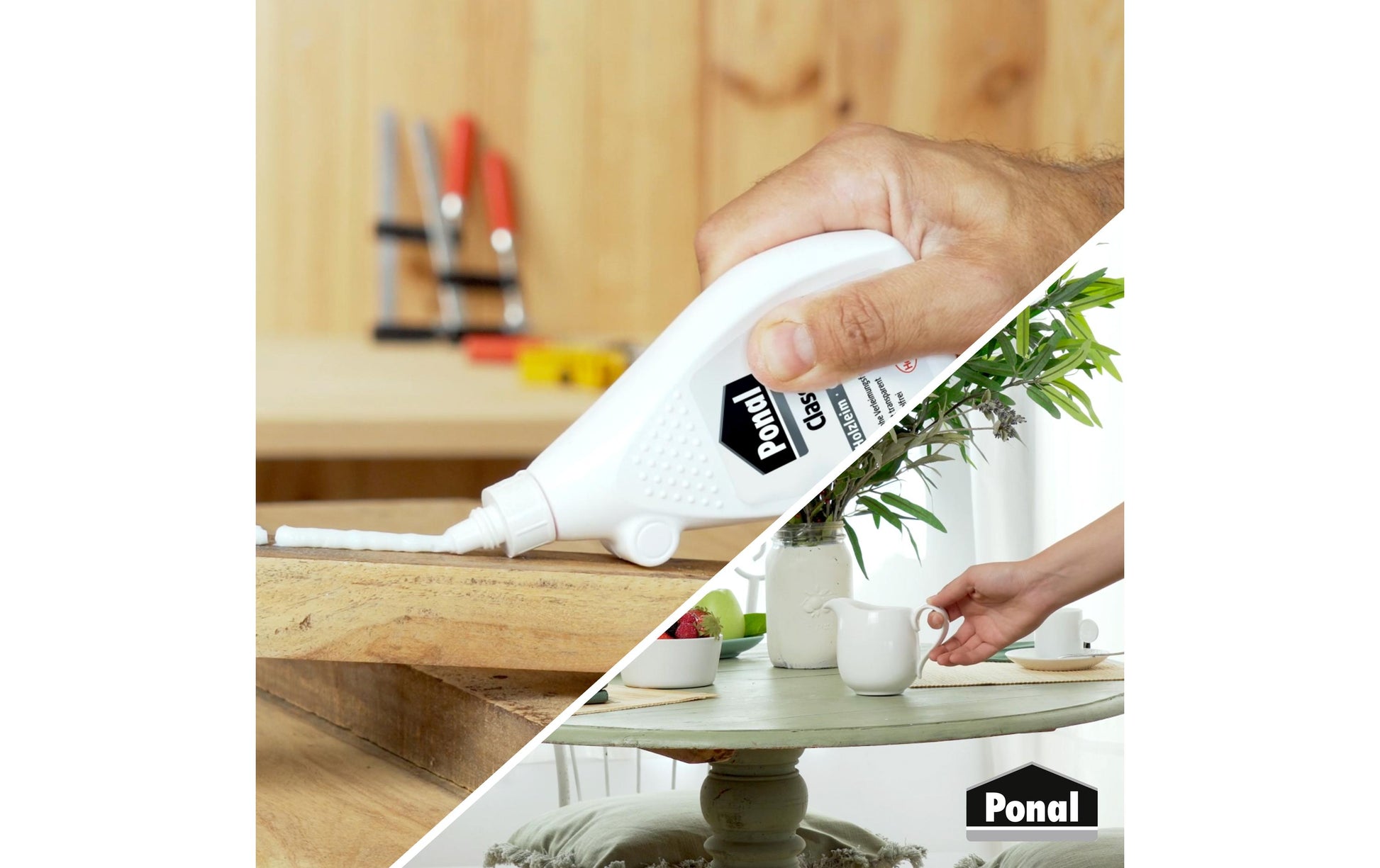 Ponal Classic Holzleim – weiss – 550 g – für Holz