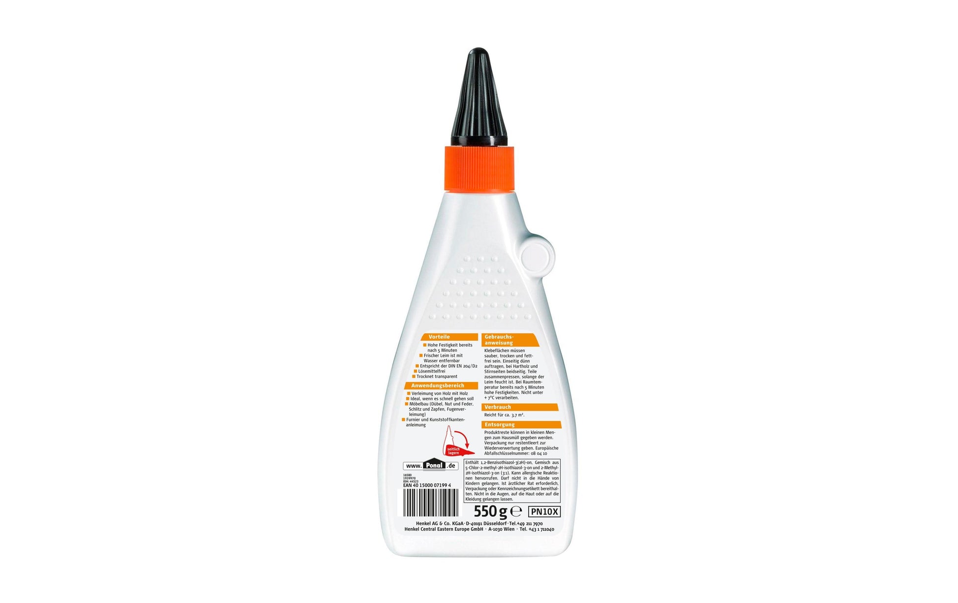 Ponal Express Holzleim – weiss – 550 g – für Holz