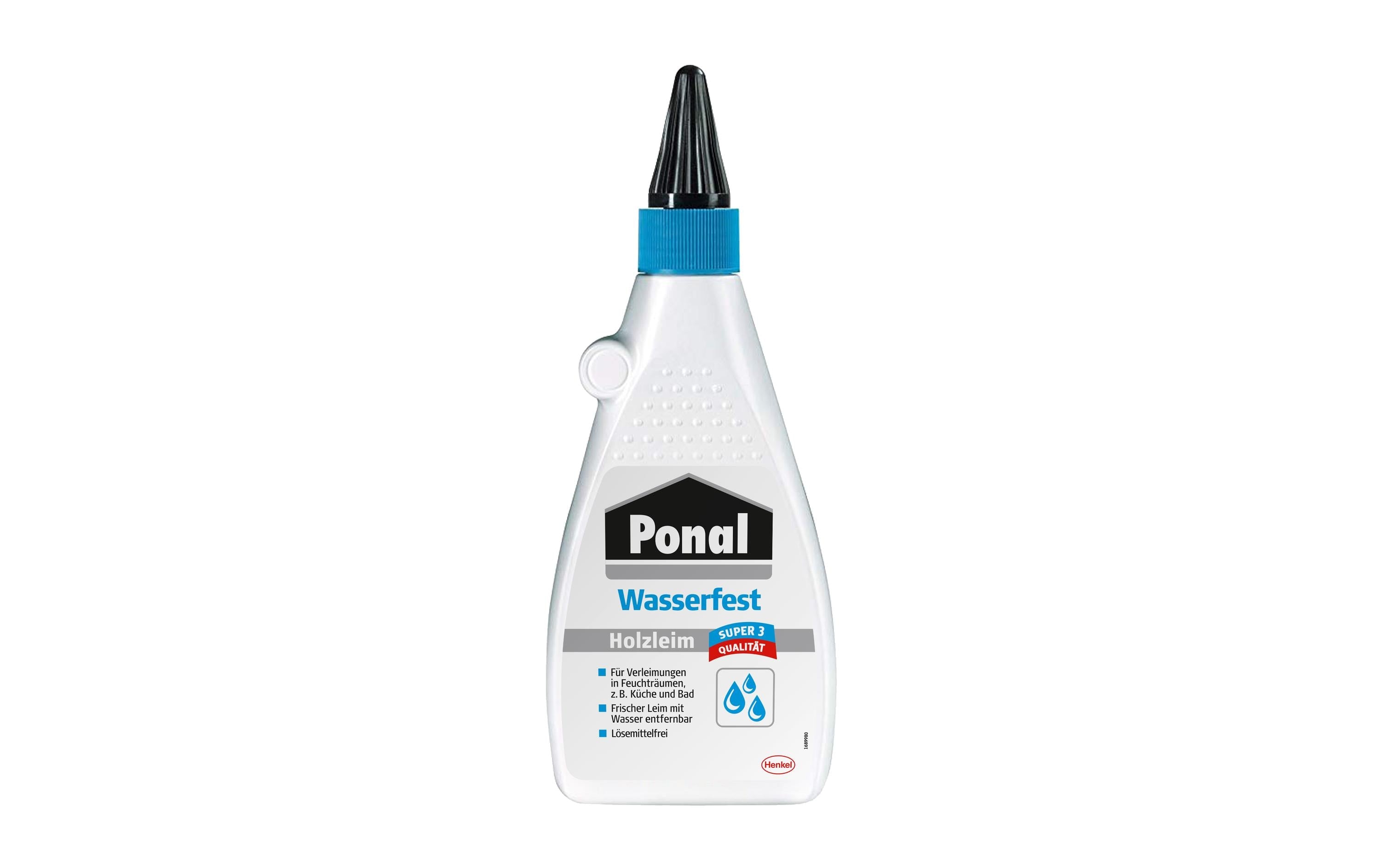 Ponal Wasserfester Holzleim – Weiss – 550 g – für Holz