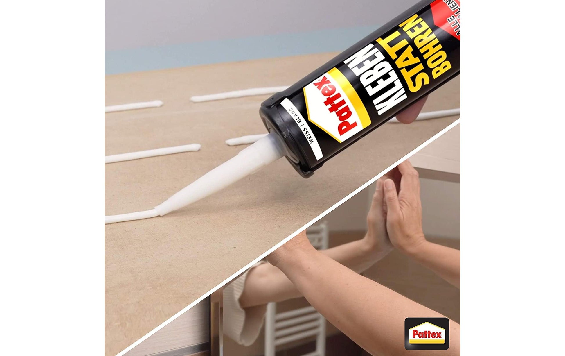 Pattex KSB Montagekleber High Tack – Weiss
