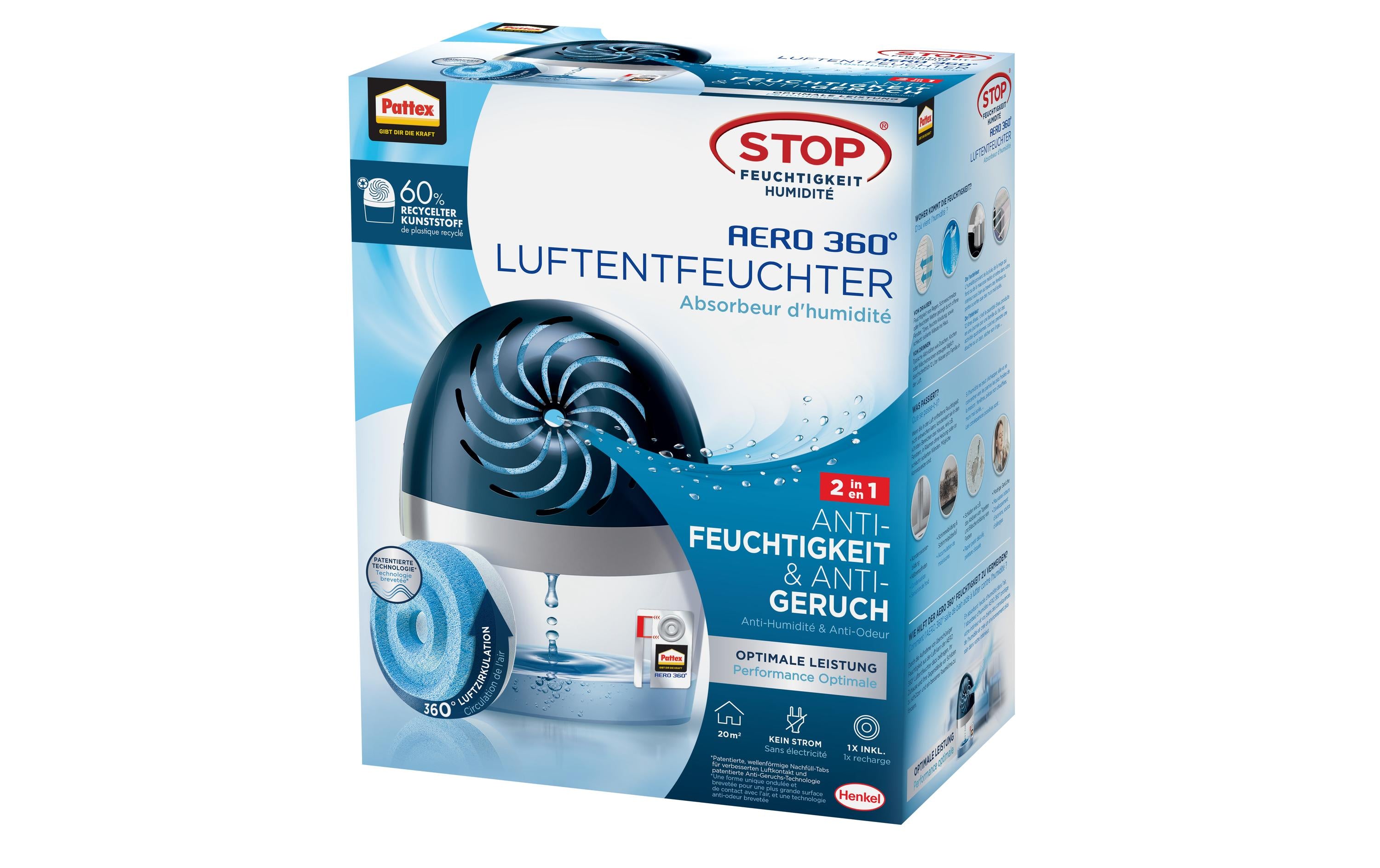 Pattex Luftentfeuchter – bis 20m²