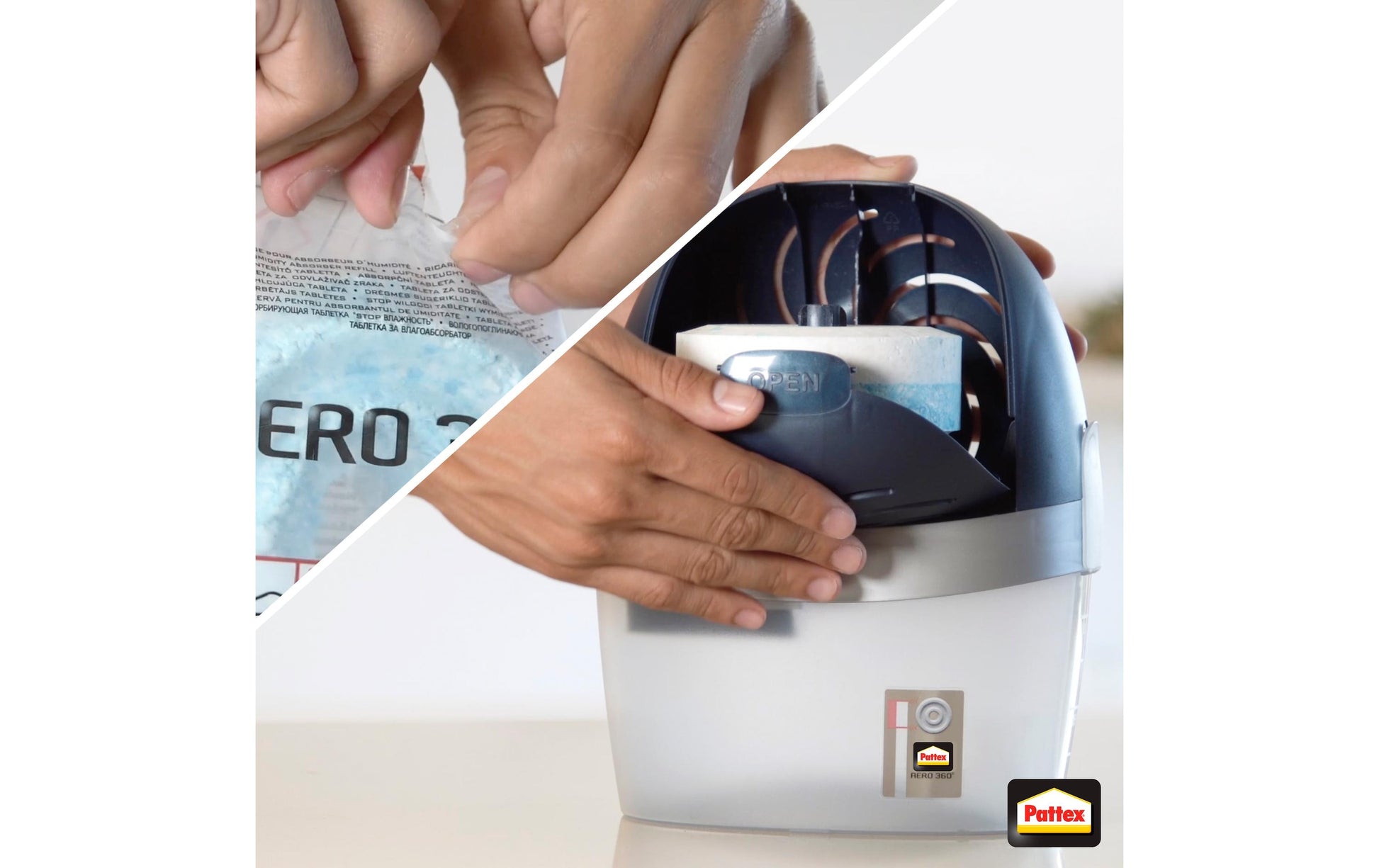 Pattex Nachfüllpack Frischer Wasserfall – 2×450 g, für AERO 360°