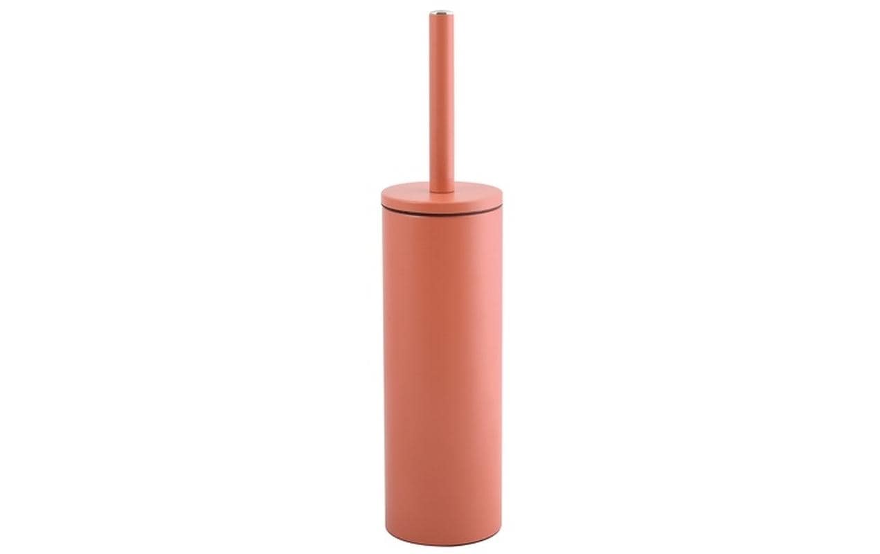 Spirella Akira – WC-Bürstenset – Kunststoff, Edelstahl, Terracotta matt, Kopf austauschbar, H 40 cm, Ø 9,5 cm