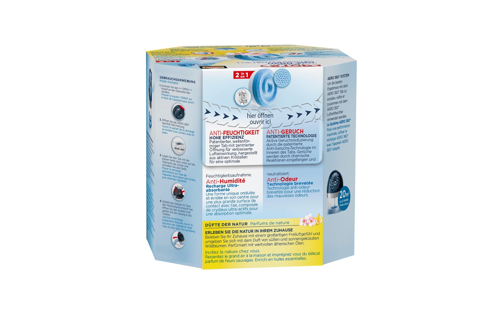 Pattex Nachfüllpack Wildblumen – 2×450 g, für AERO 360°