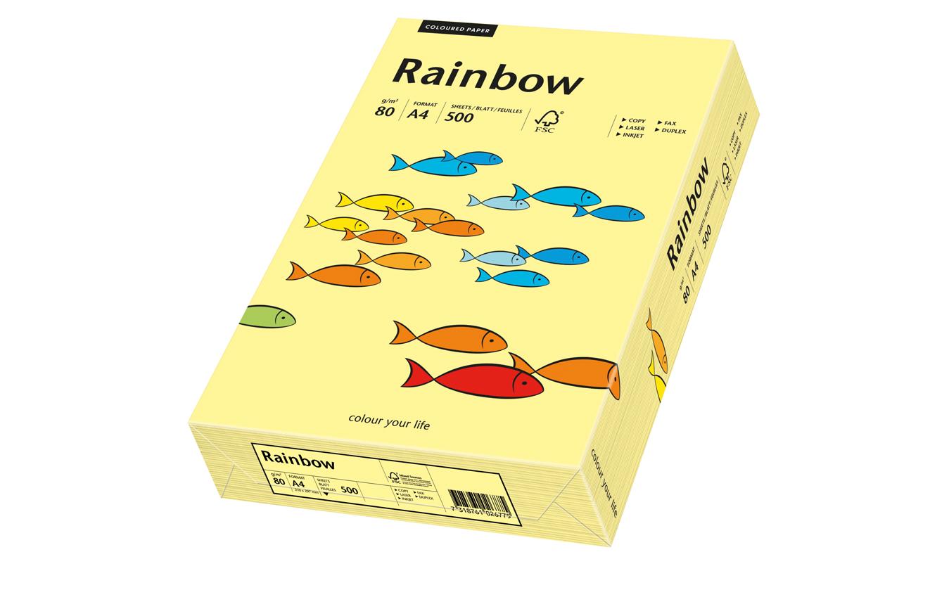 Scaldia Kopierpapier – A4, 80 g/m², Hellgelb – für Inkjet/Laser/Kopierer – FSC – 500 Blatt