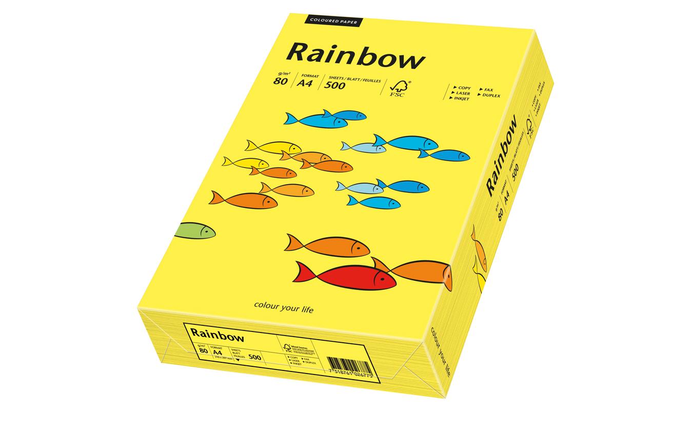 Scaldia Kopierpapier – A4, 80 g/m², mittelgelb – für Inkjet/Laser/Kopierer – FSC – 500 Blatt