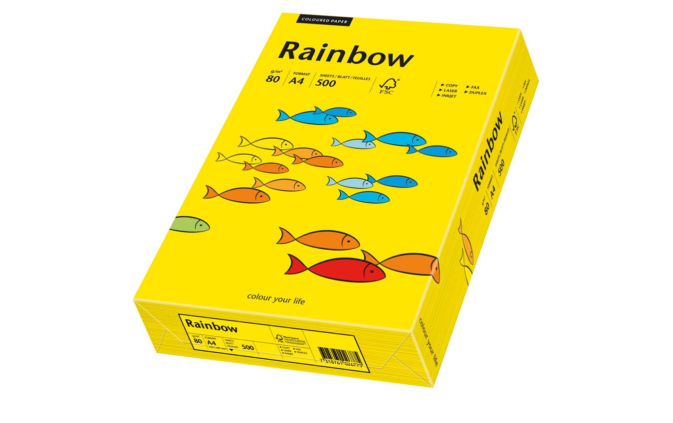 Scaldia Kopierpapier – A4, 80 g/m², intensivgelb – für Inkjet, Laser, Kopierer – FSC – 500 Blatt