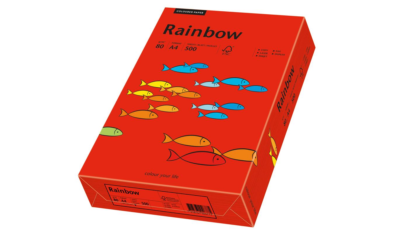 Scaldia Kopierpapier – A4, 80 g/m², intensivrot – für Inkjet, Laser, Kopierer – FSC – 500 Blatt