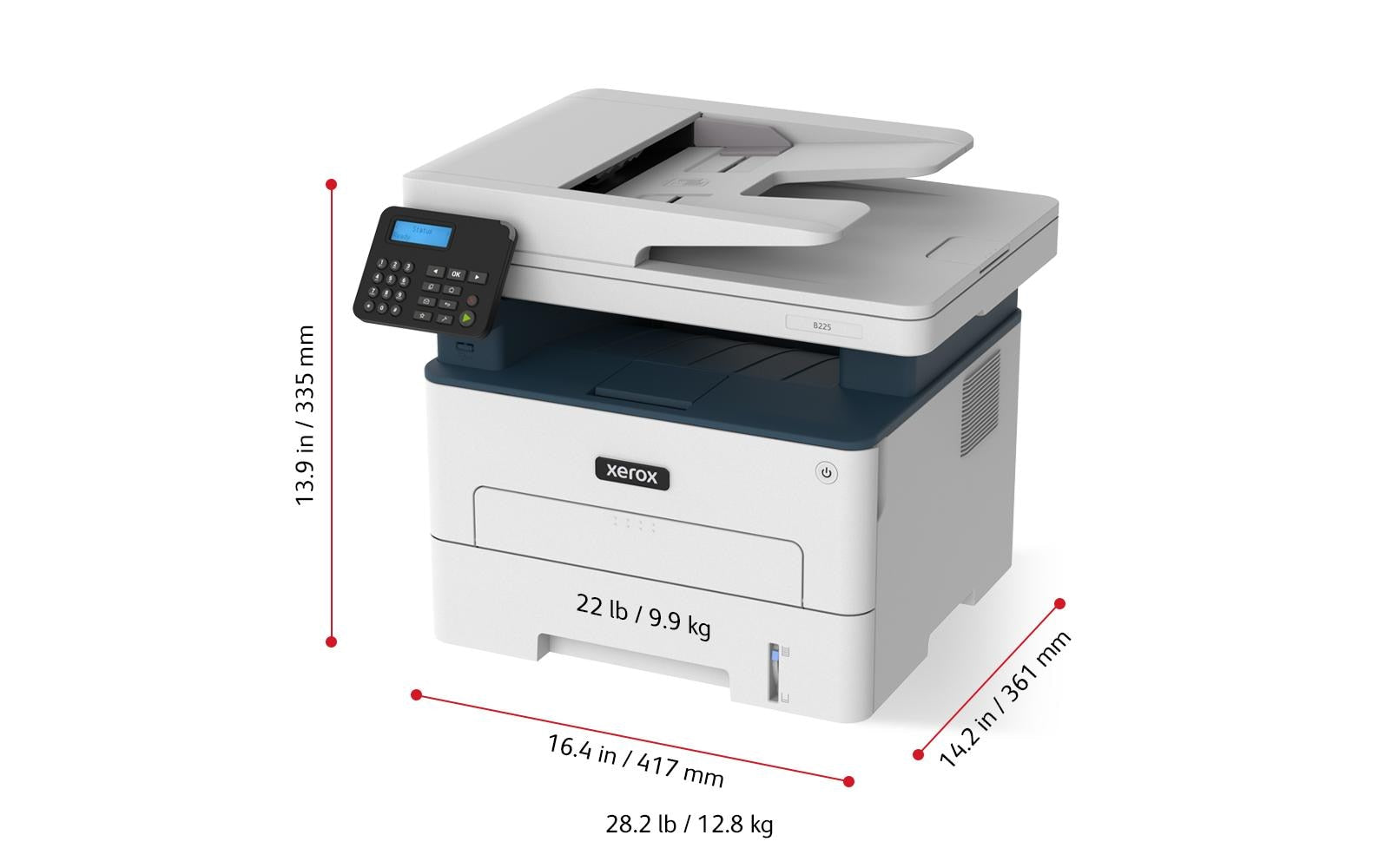 Xerox B225 – S/W Laser-MFP A4
