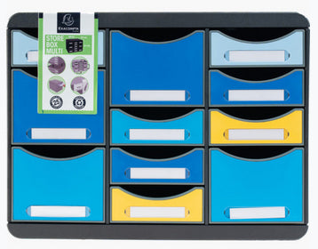 Exacompta Schubladenelement Big-Box Multi Bee Blue – 355 × 270 × 271 mm
