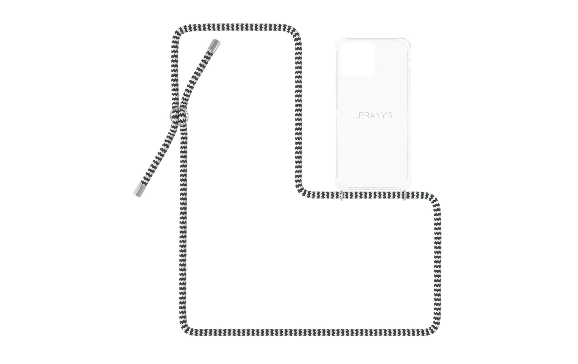 Urbany's Necklace Case Backcover – für Apple iPhone 14 Pro Max, Hypnotic Zebra, mit Halsband und Ring