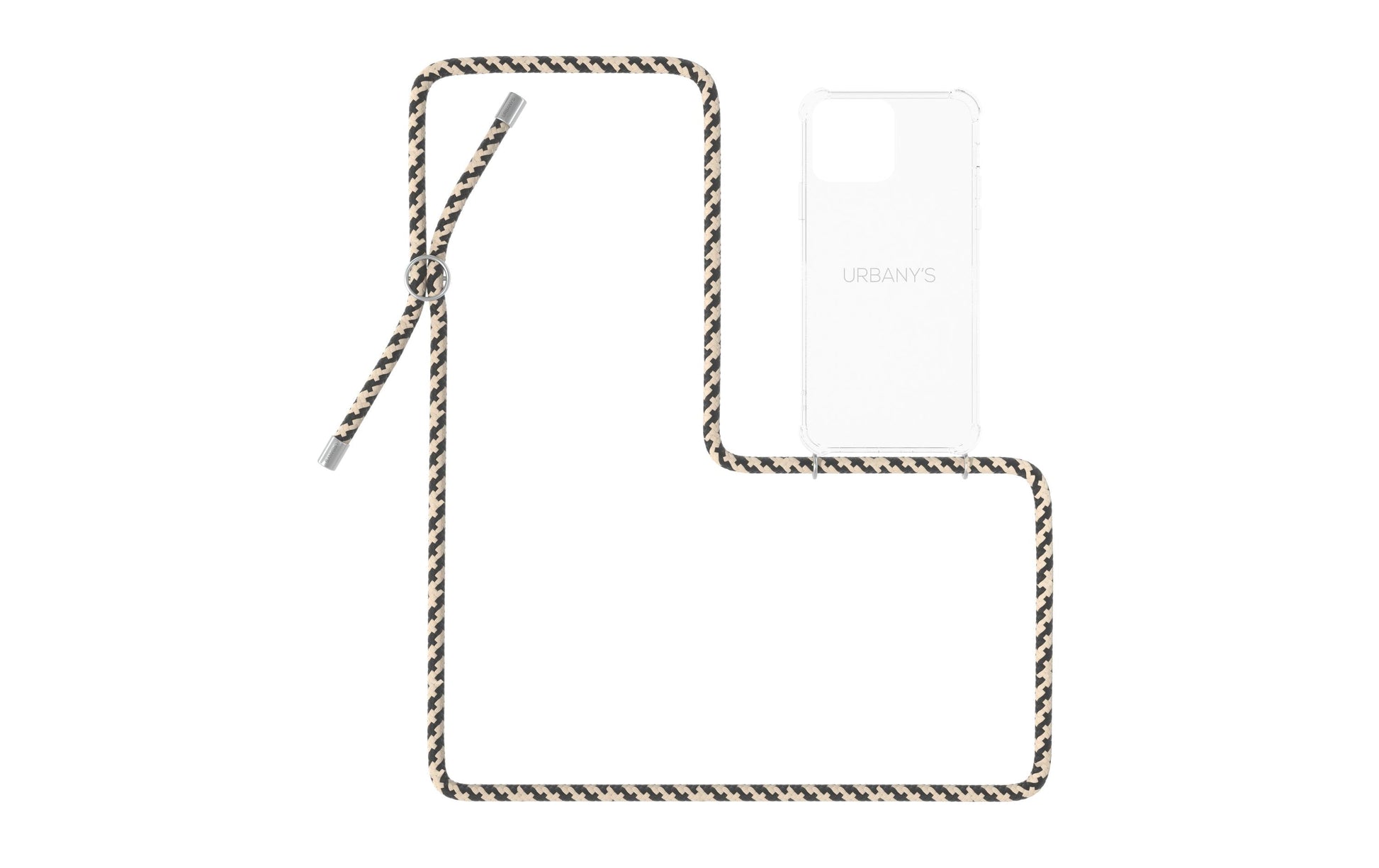 Urbany's Backcover – für Apple iPhone 14 Pro Max, Kunststoff, Schwarz, mit Halsband
