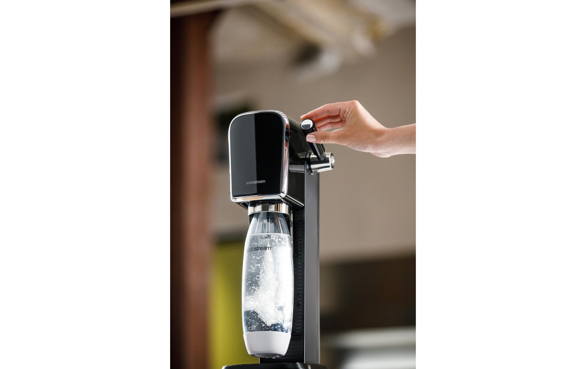 SodaStream Wassersprudler, 1 Flasche, Quick Connect 60 l, Schwarz