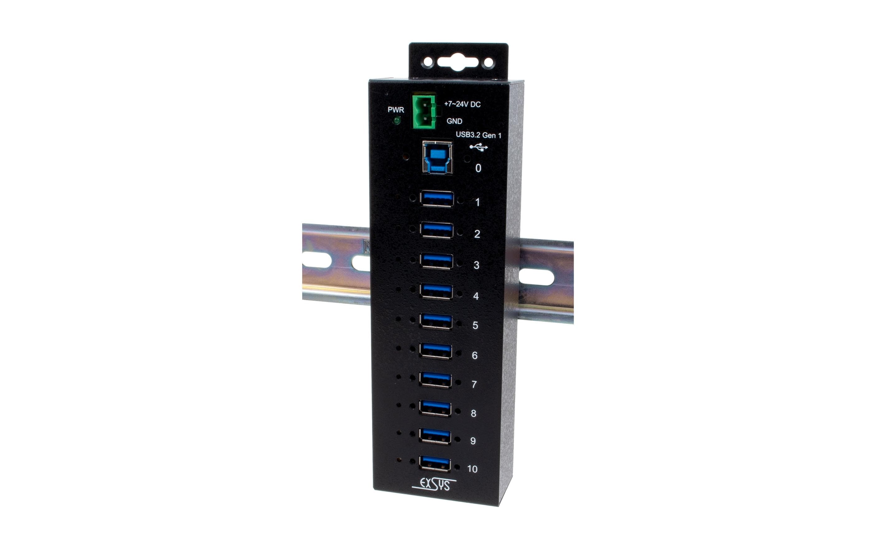 EXSYS EX-1580SHMVS USB-Hub – 10× USB-A