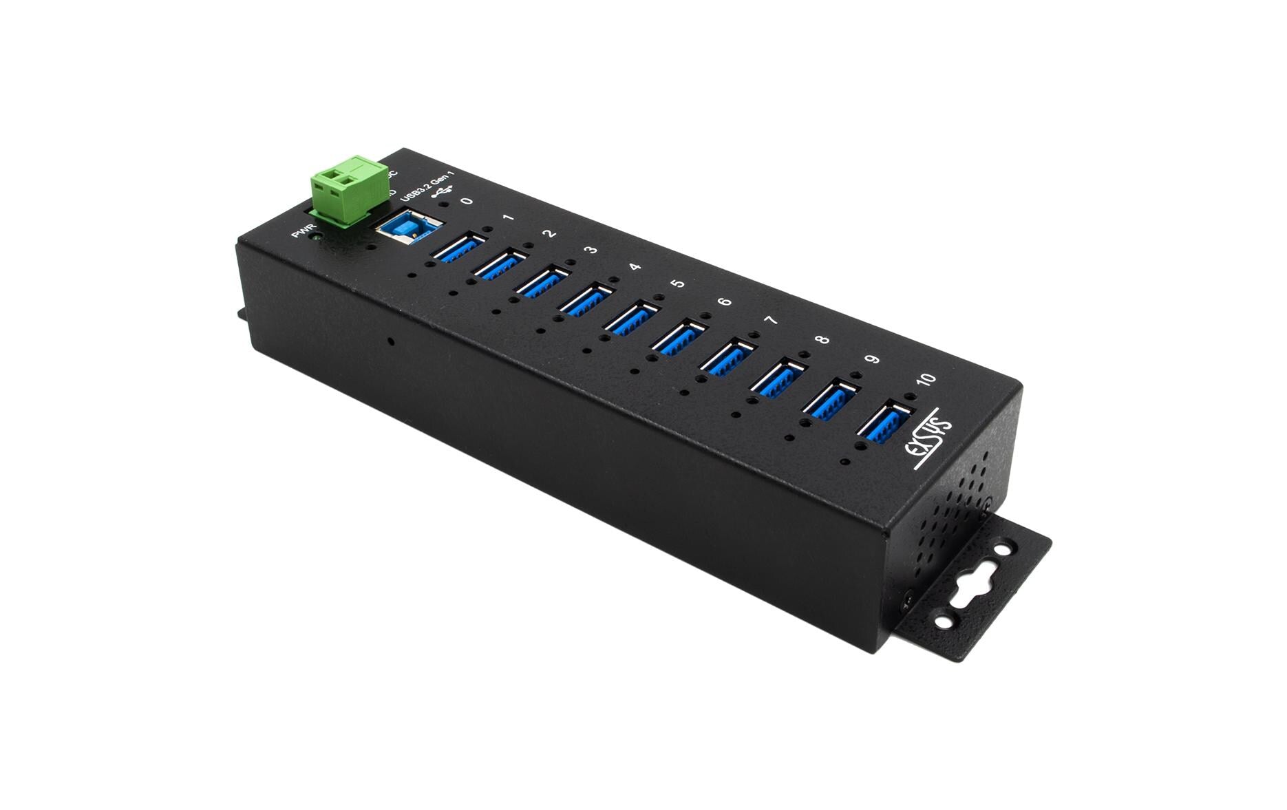 EXSYS EX-1510HMVS USB-Hub – USB 3.2 Gen1, 10× USB-A