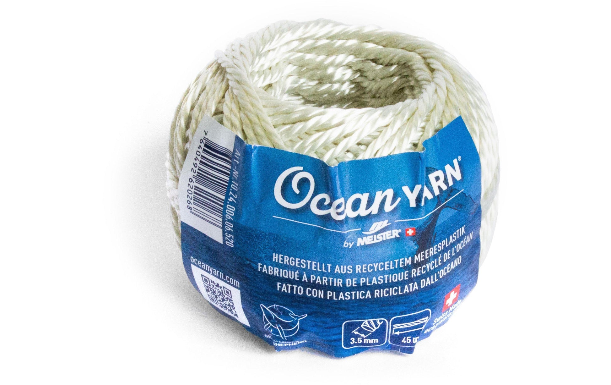 Meister OceanYarn – Kordel Ø 3,5 mm × 45 m, weiss