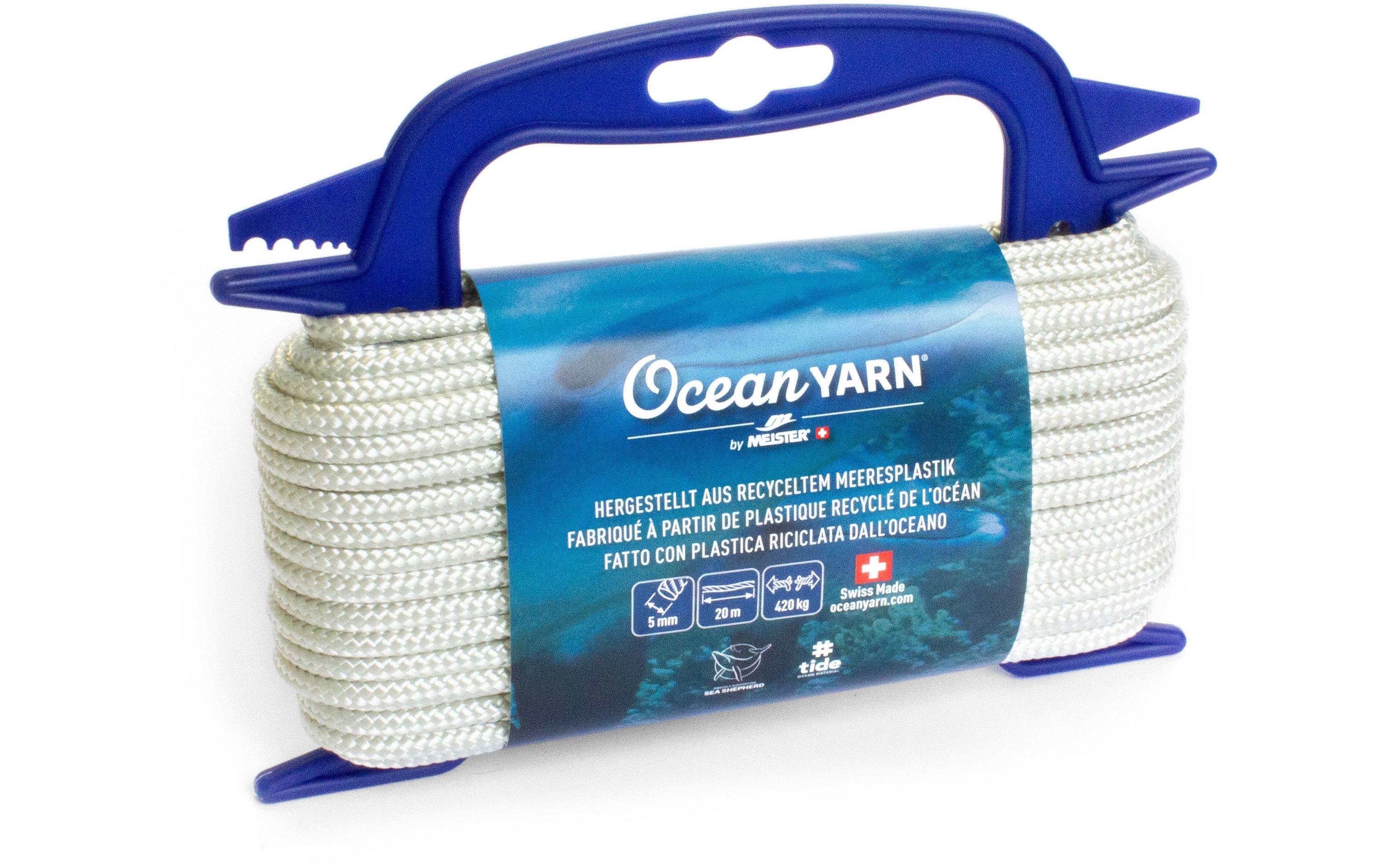 Meister OceanYarn Seil – Ø 5 mm × 20 m, Kunststoff, Weiss, Bruchkraft 420 kg